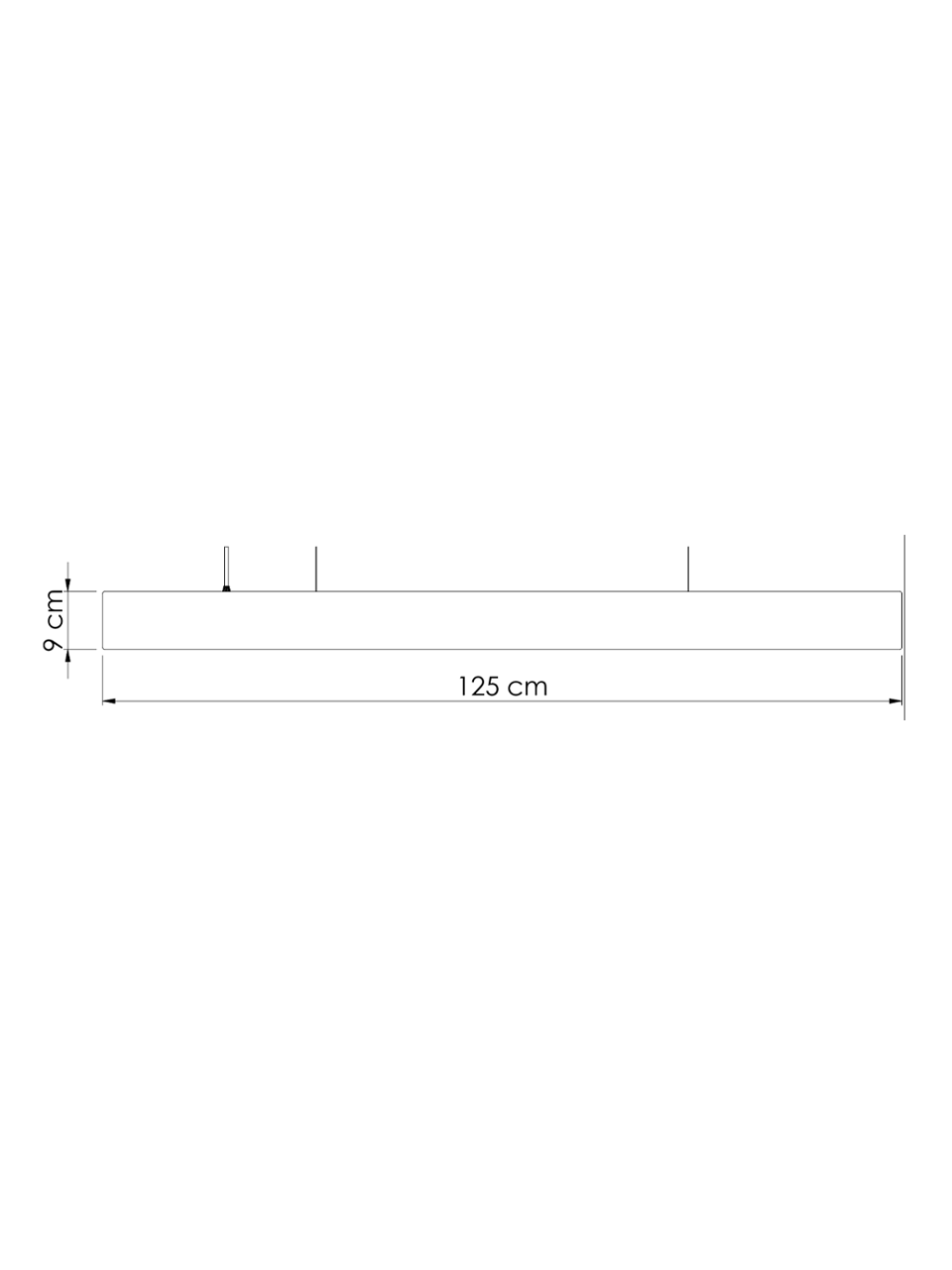 Lustre Pendente Moderno Madeira Natural LED 29W LMC425L 125cm, Sala de Jantar, Cozinha, Mesa Area Gourmet, Bancada de Cozinha